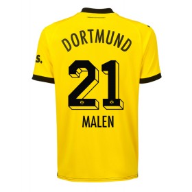 Borussia Dortmund Donyell Malen #21 Heimtrikot 2023-24 Kurzarm